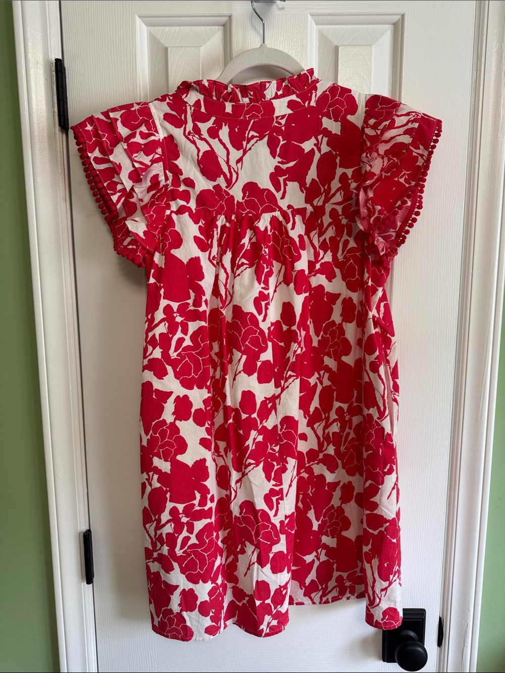 Pinch Red and White Floral Shift Dress Size Small - Picture 2 of 5